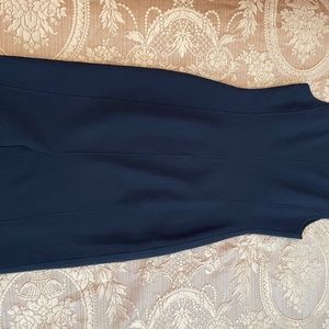 St John Knit Dress Size 4, Navy blue Knit